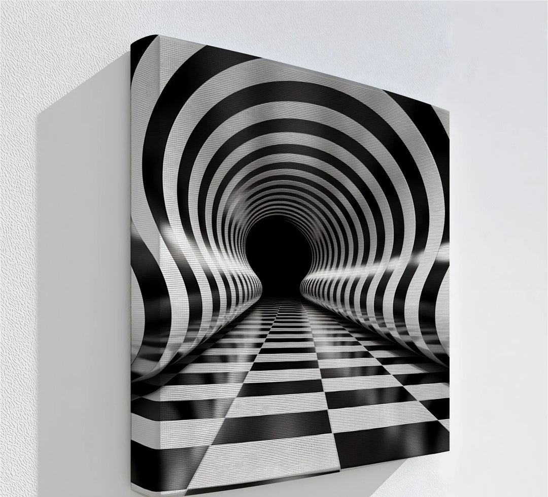 Waves of Infinity – Black & White Canvas Print - MyPhotoStation