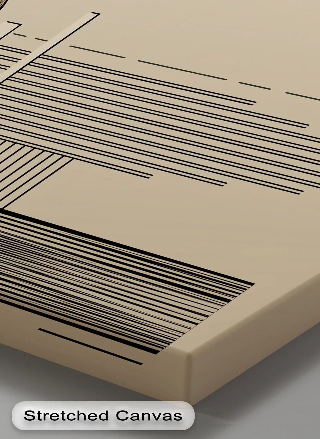 Modern Geometric Harmony – Minimalist Abstract Lines Canvas Print - MyPhotoStation