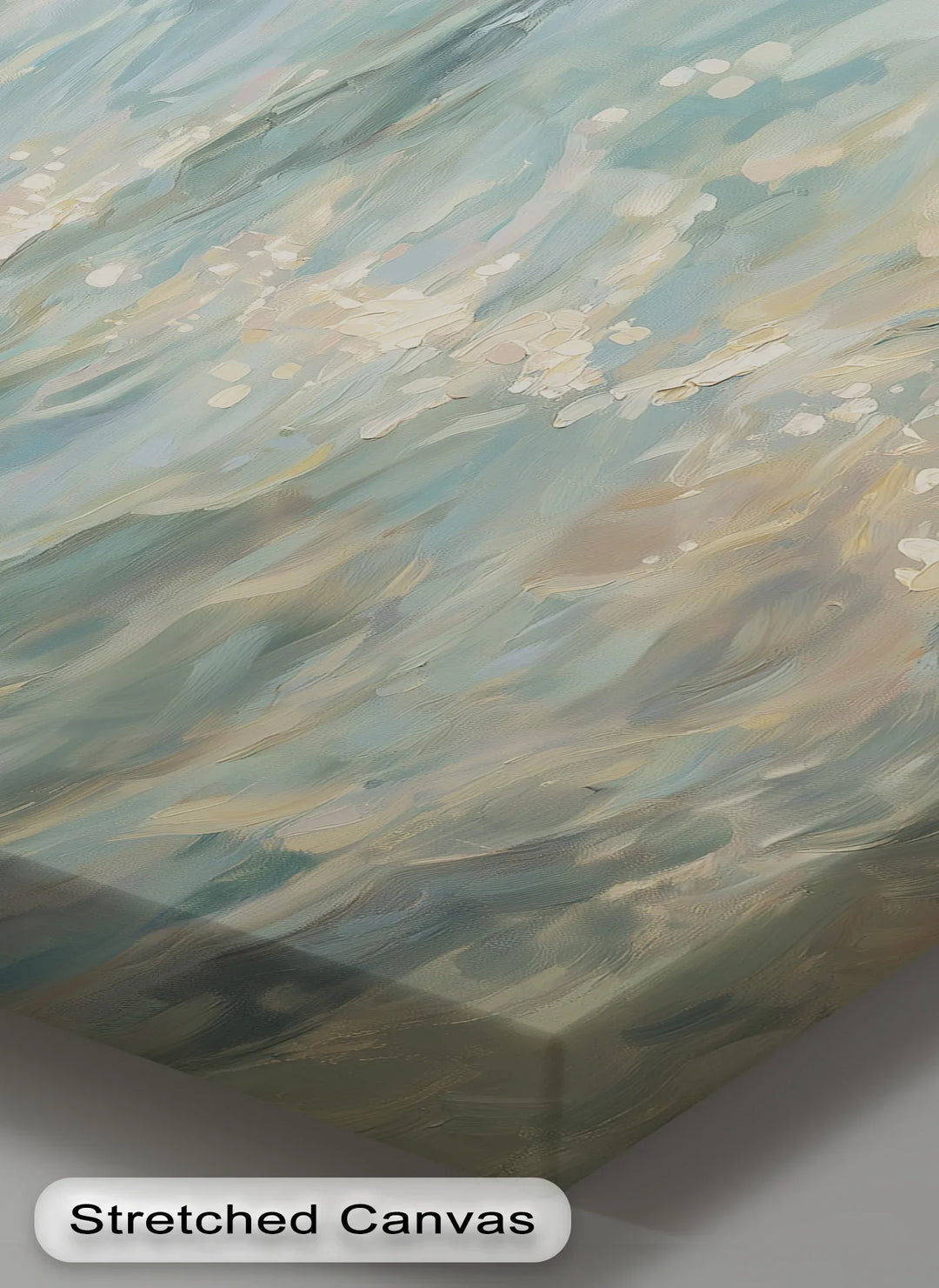 Golden Reflections – Sunlight on Tranquil Ocean Waters Canvas Print - MyPhotoStation