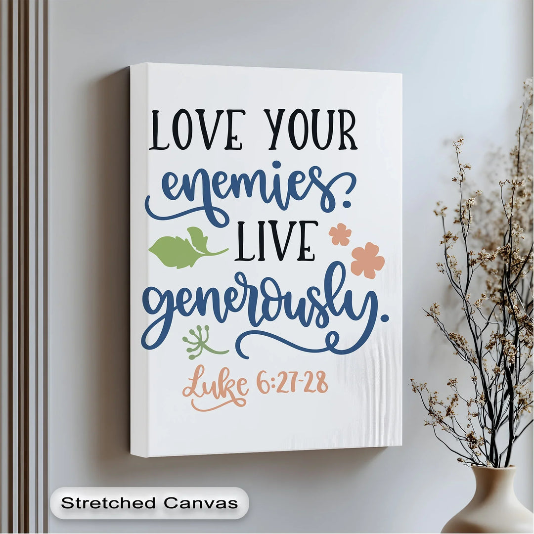 Bible verse wall art about love and kindness