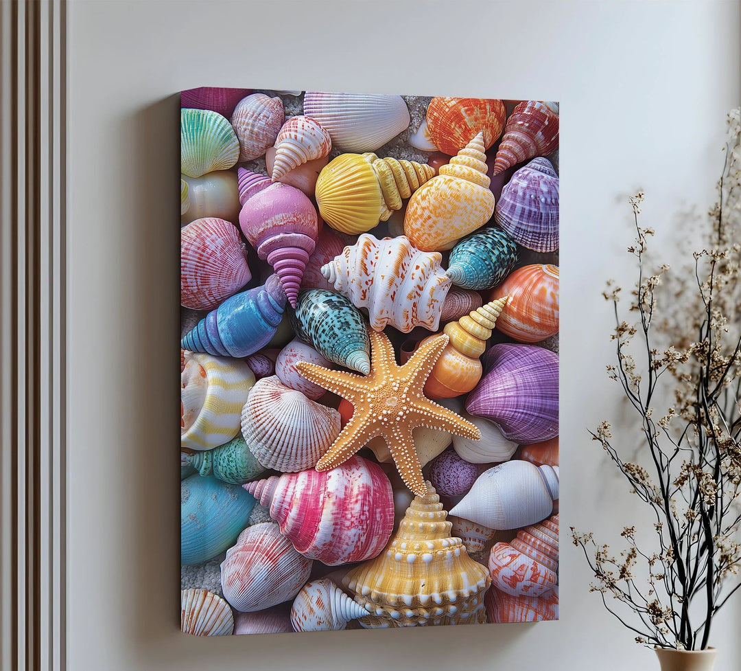 A joyful burst of color captured on high-quality canvas prints—perfect for beach lovers.