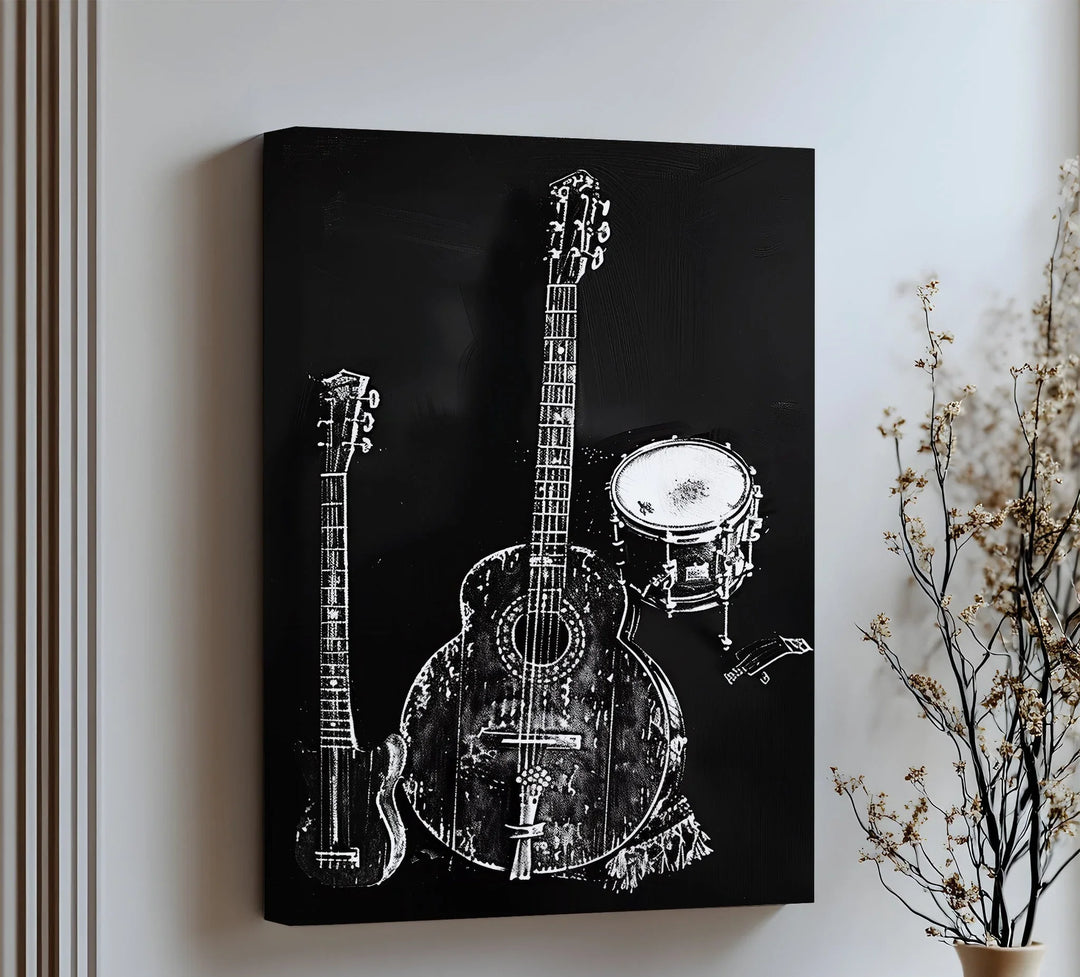 Vintage Instrument Ensemble - Music Canvas Print - MyPhotoStation