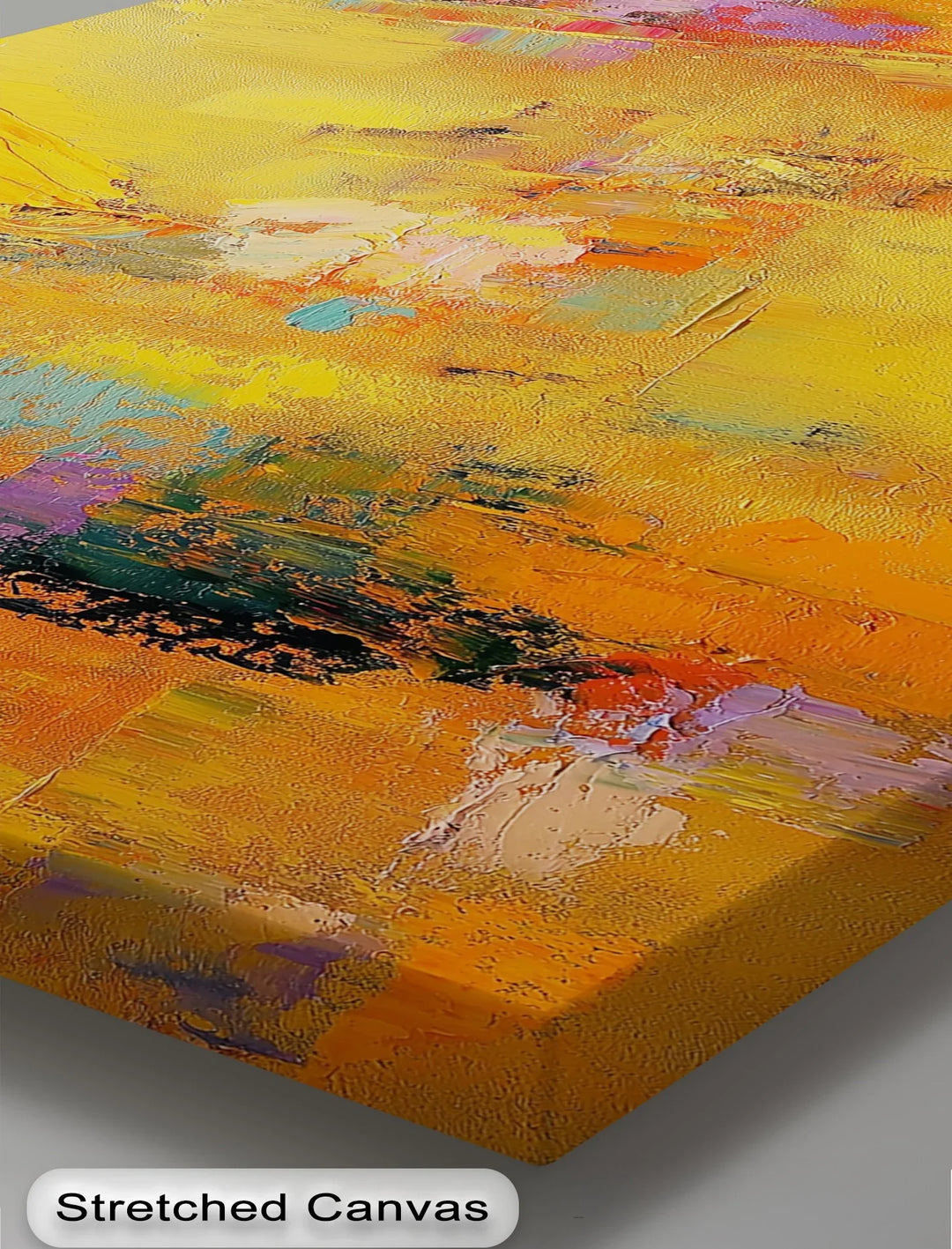 Vibrant Yellow and Orange - Abstract Canvas Print - MyPhotoStation