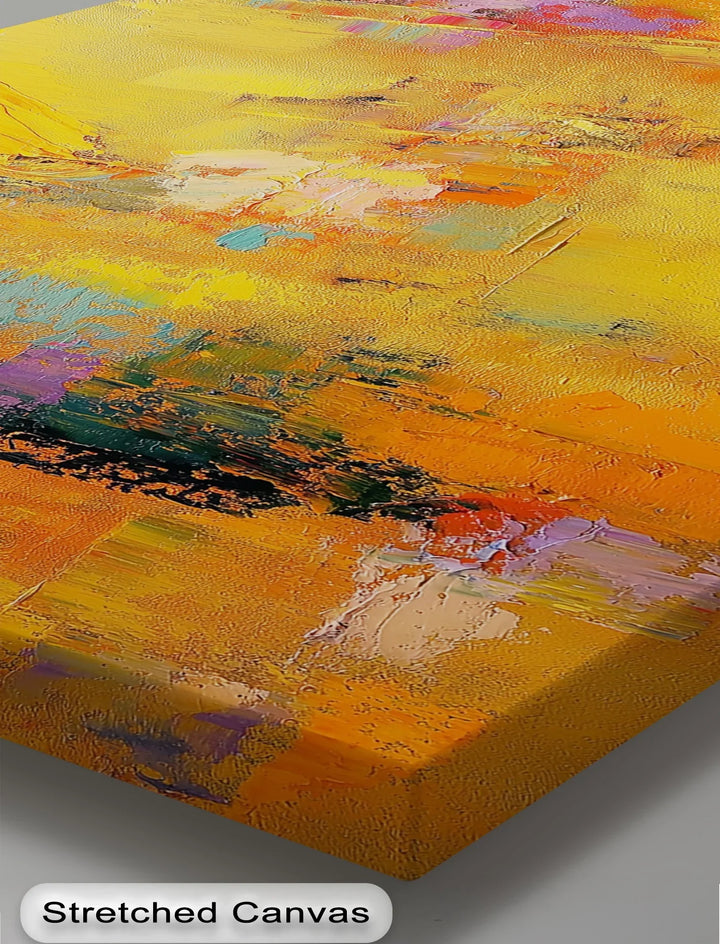 Vibrant Yellow and Orange - Abstract Canvas Print - MyPhotoStation
