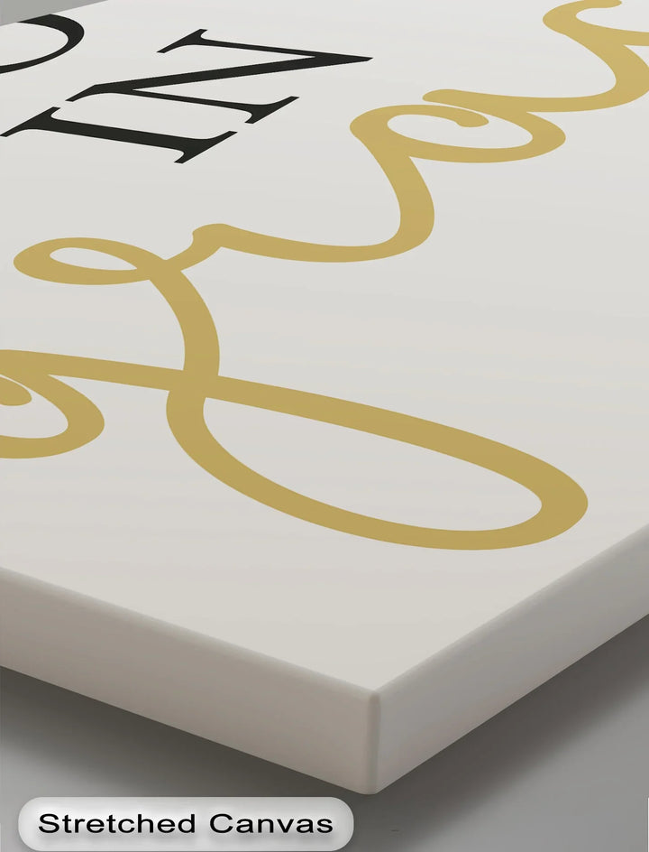 Grow in Grace – Inspirational Script Typography Canvas Print - MyPhotoStation