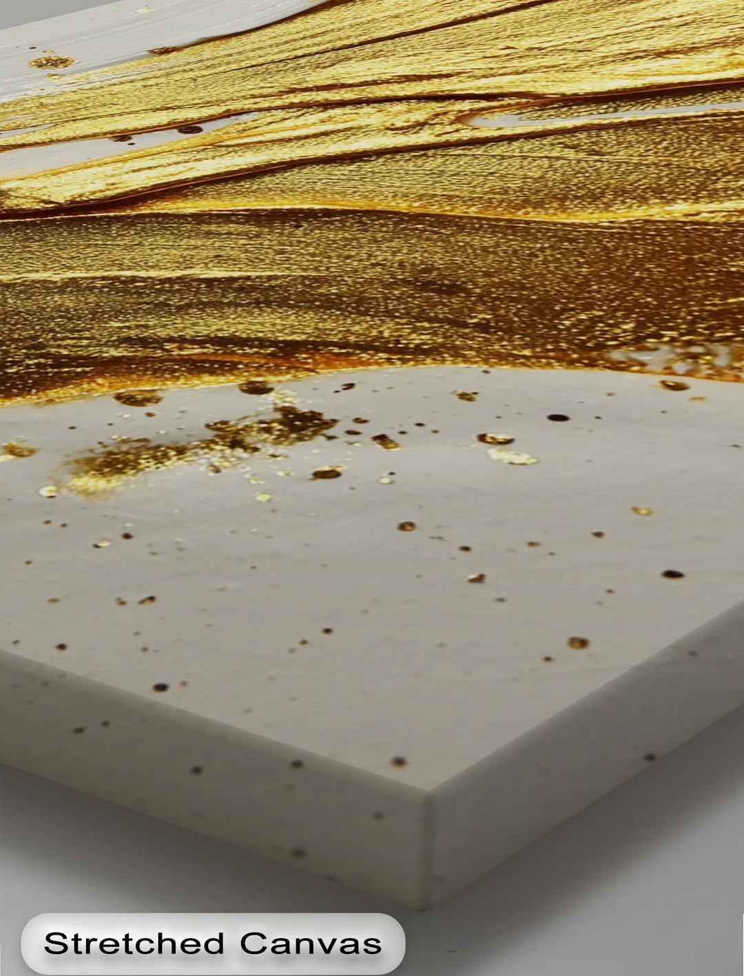 Liquid Gold Flow – Luxe Abstract Canvas Print - MyPhotoStation