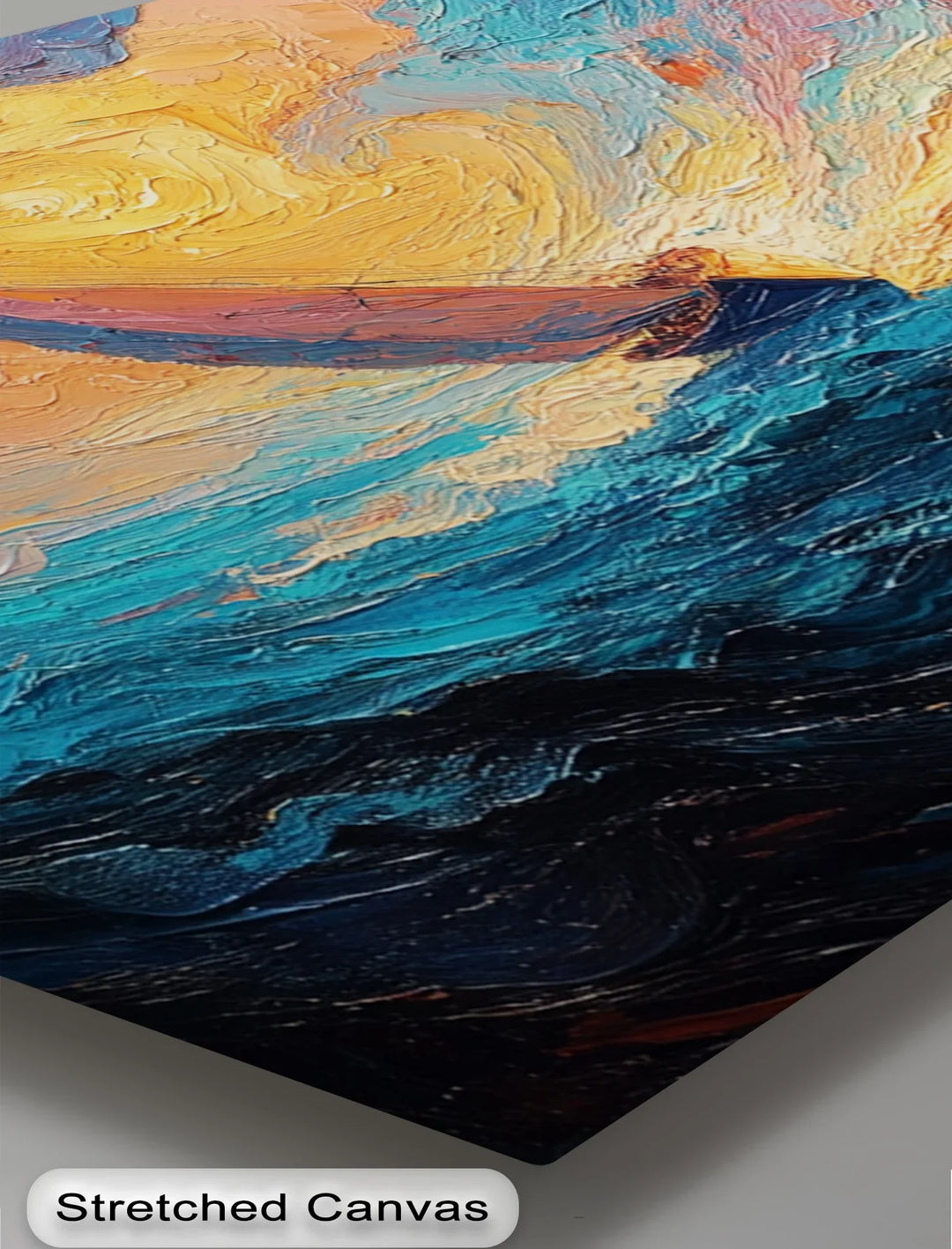 Into the Storm – Abstract Sailboat Sunset Canvas Print - MyPhotoStation