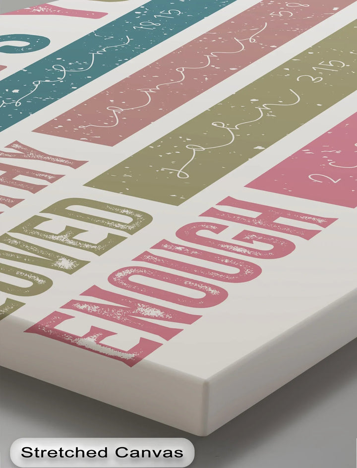 Colorful typography print for spiritual identity