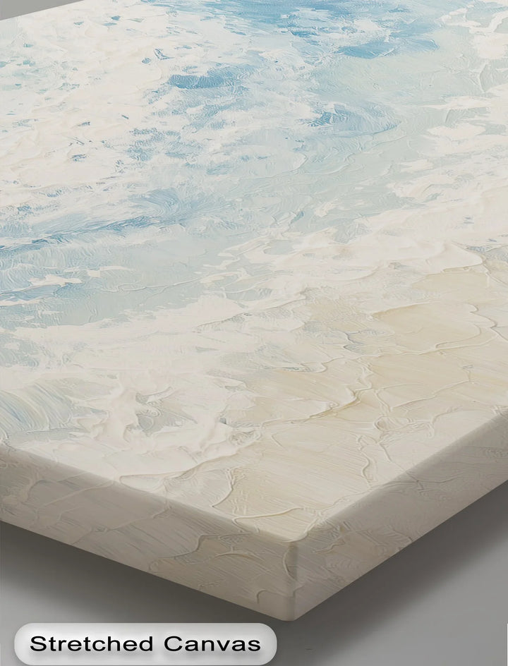 Ocean's Whisper – Soft Wave Textured Canvas Print - MyPhotoStation