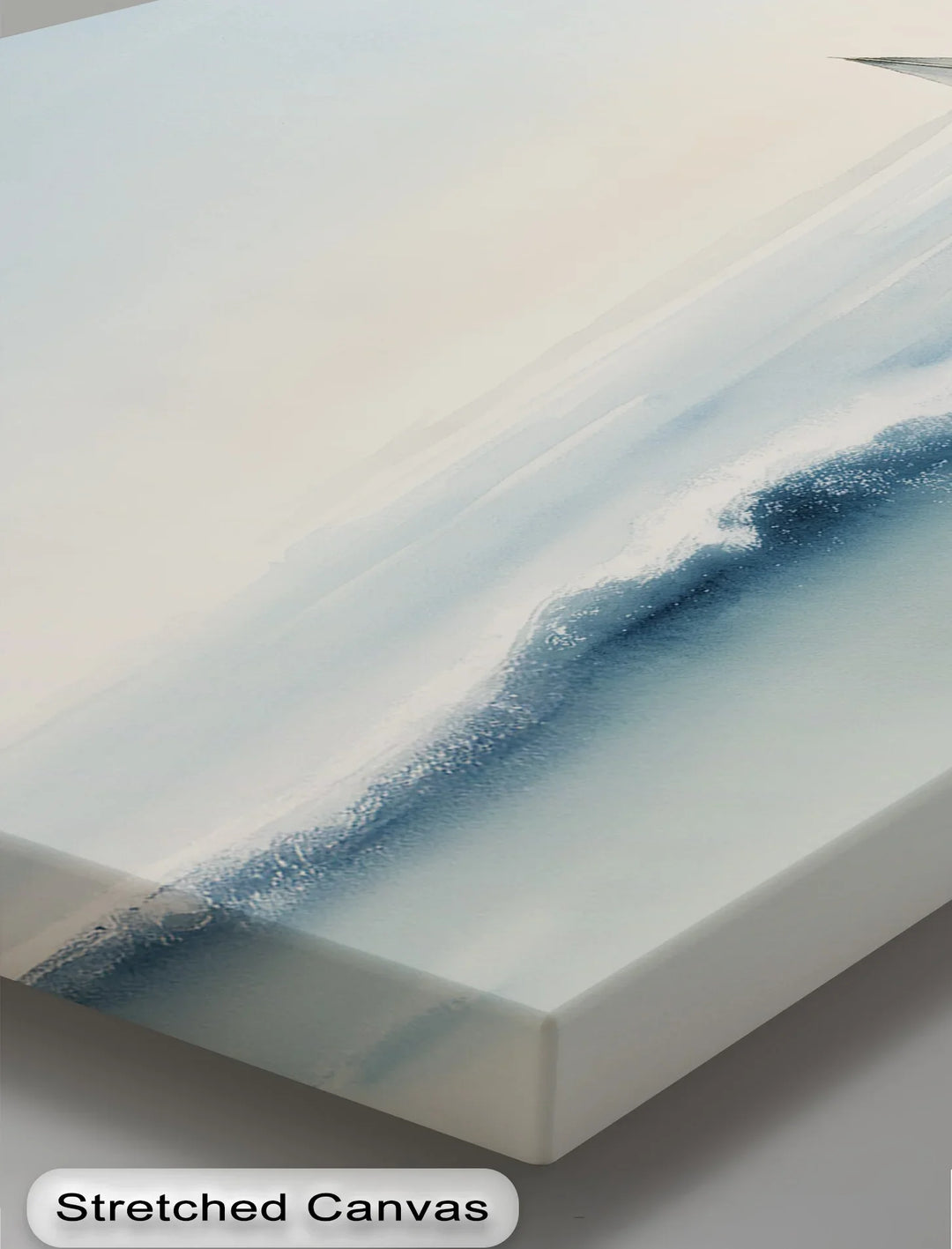 Sailboat on Tranquil Waters – Minimal Ocean Horizon Canvas Print - MyPhotoStation