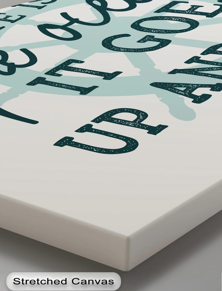 Life Is Like the Ocean – Nautical Quote Canvas Print - MyPhotoStation