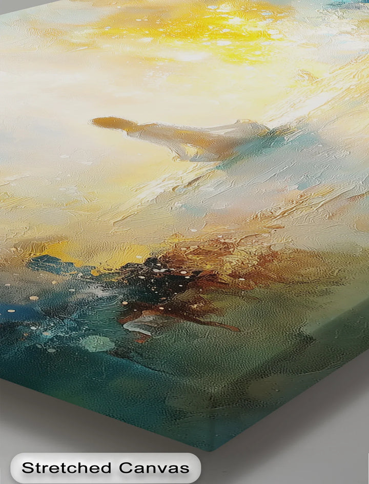 Inner Light Awakening – Meditative Abstract Canvas Print - MyPhotoStation