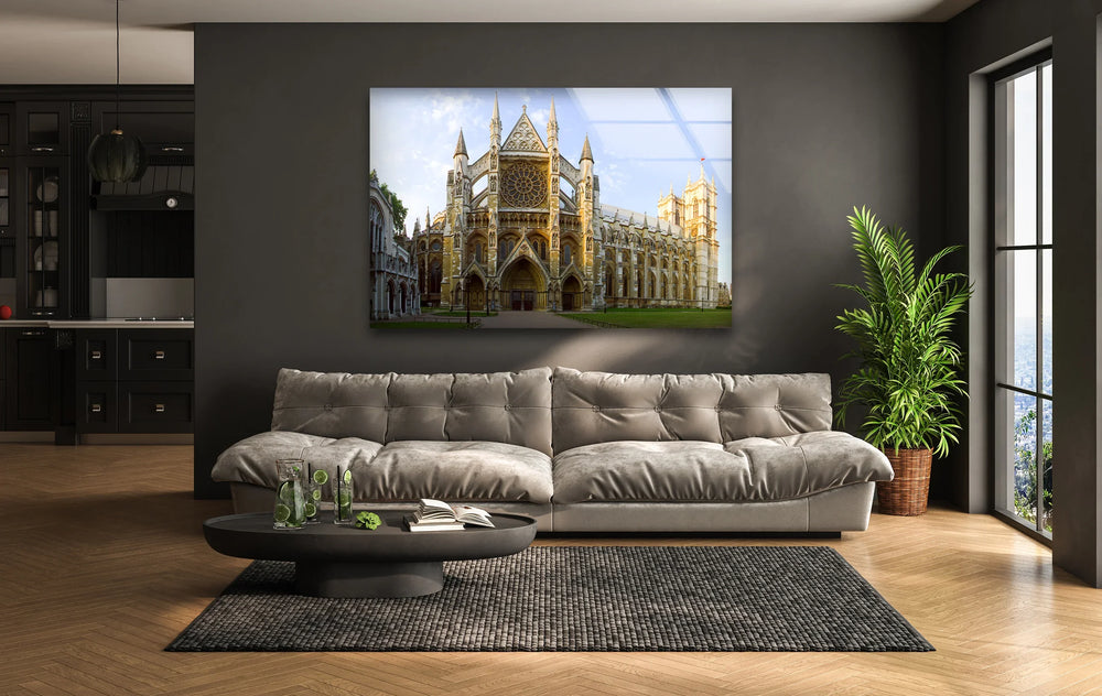 Westminster Abbey Glass Wall Art – Majestic View of London’s Iconic Landmark - MyPhotoStation