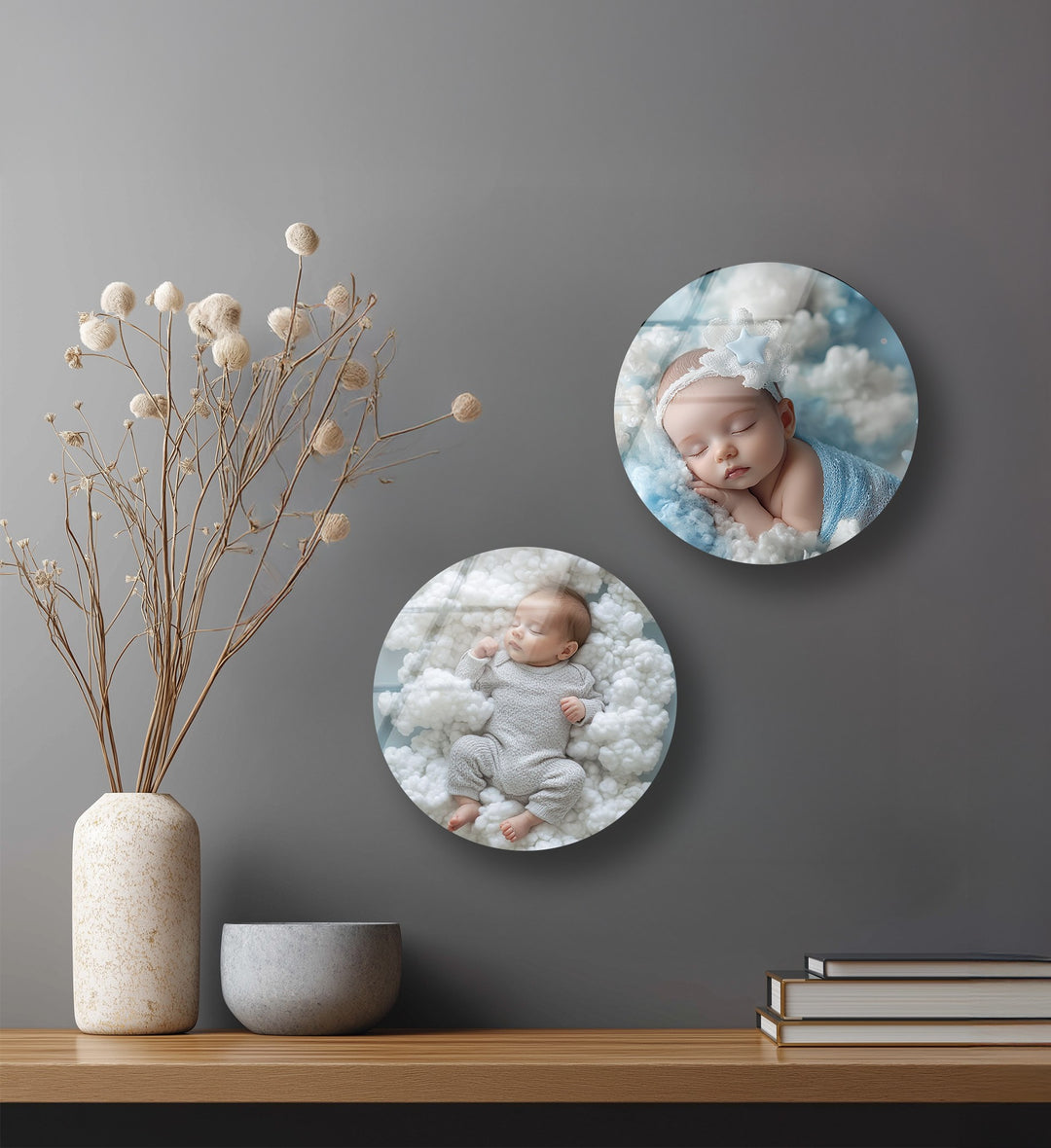 Little Wonders – Kids & Baby Custom Round Glass Wall Art