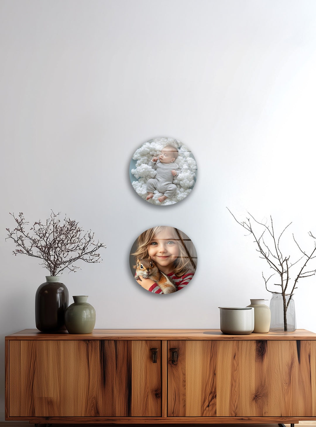Little Wonders – Kids & Baby Custom Round Glass Wall Art