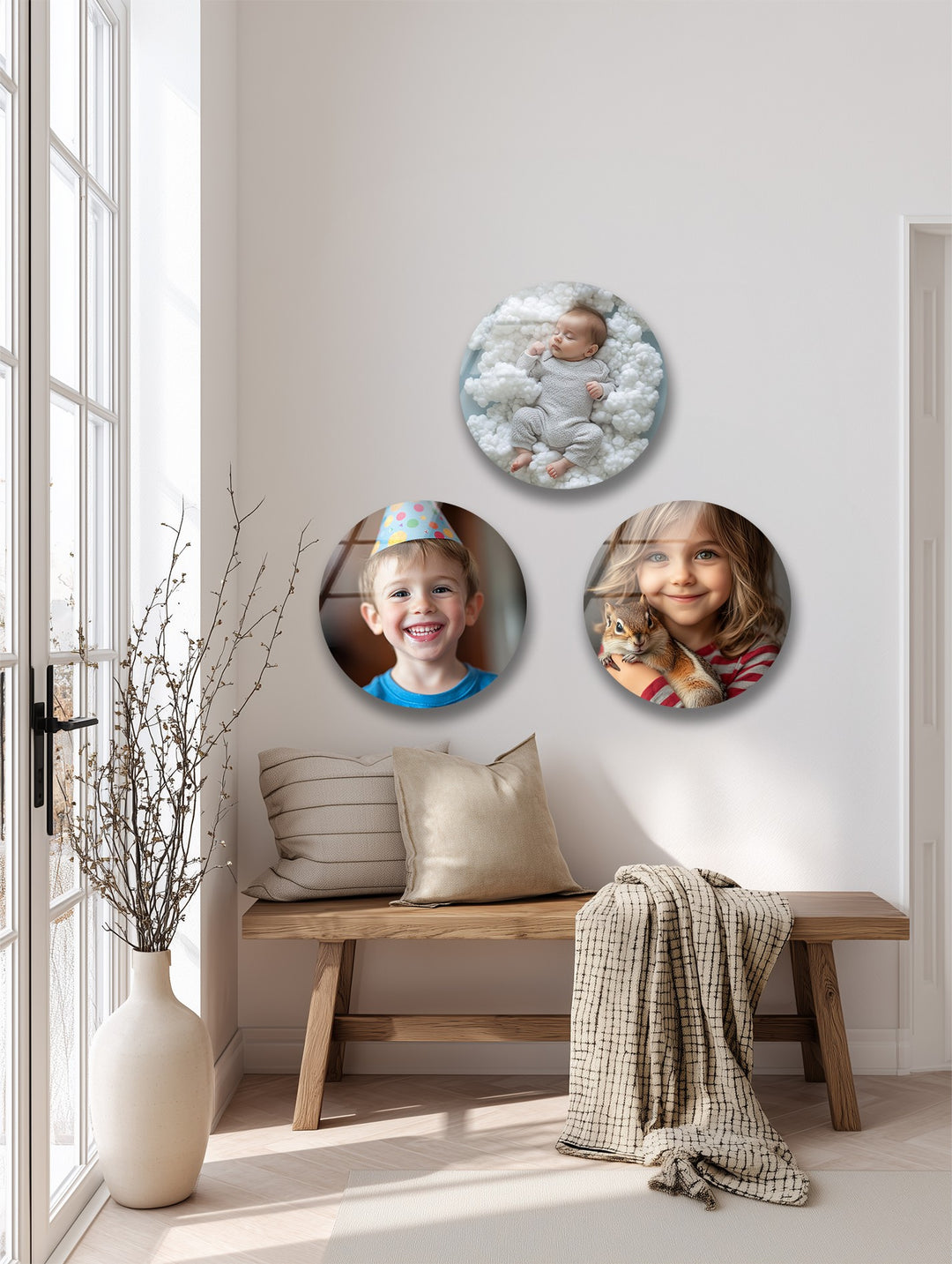 Little Wonders – Kids & Baby Custom Round Glass Wall Art