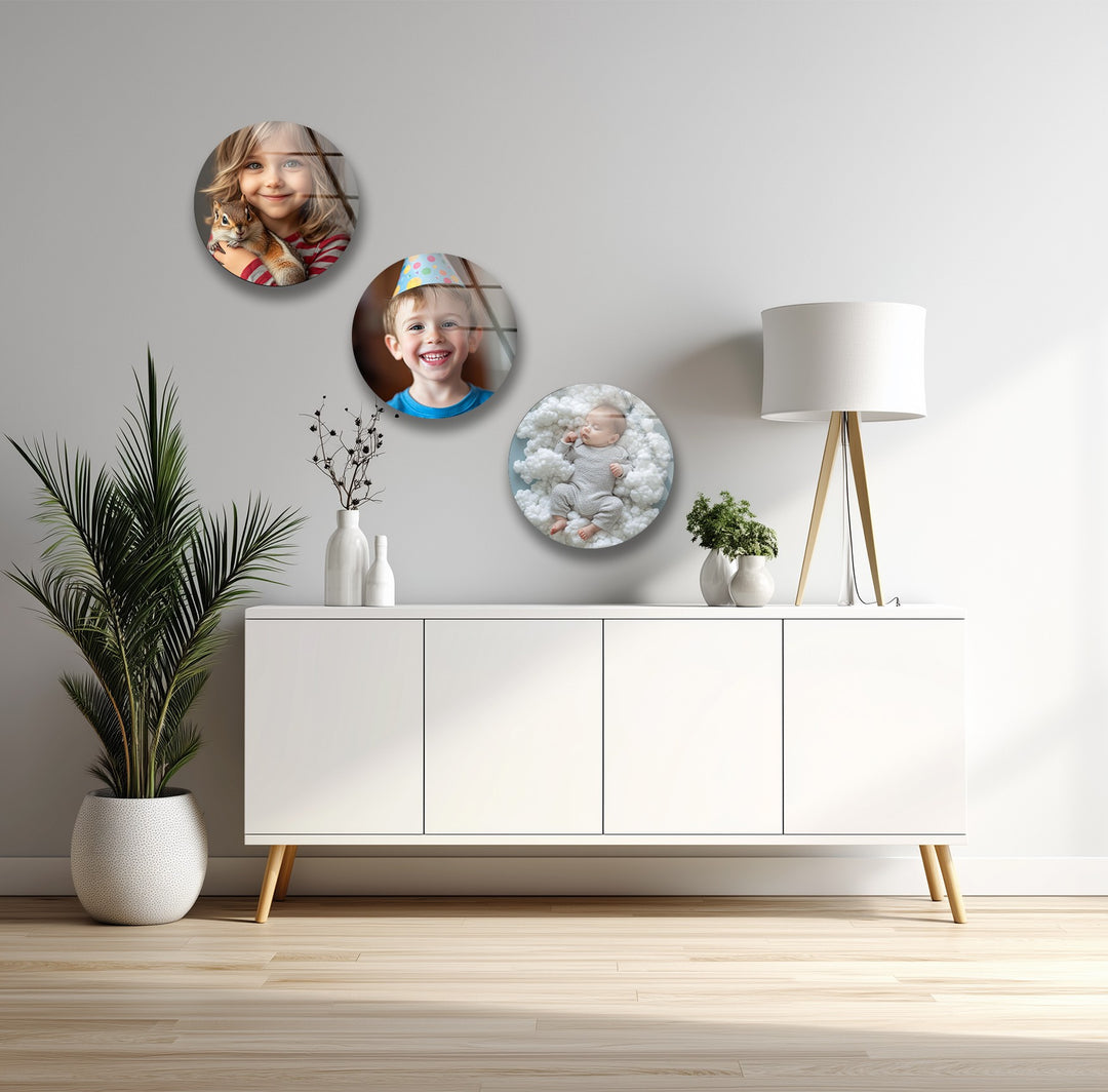 Little Wonders – Kids & Baby Custom Round Glass Wall Art