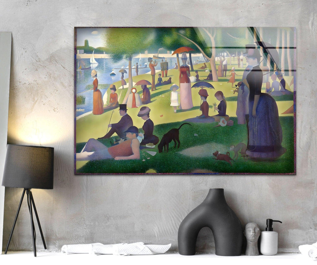 A Sunday Afternoon on Grande Jatte Island Georges Seurat glass image printing, glass prints from photos