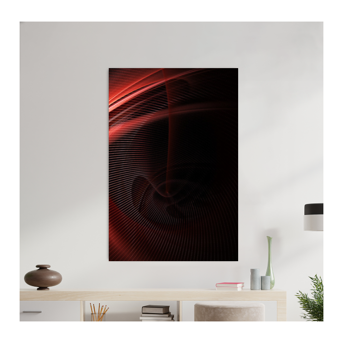 Custom Vertical Rectangular Glass Wall Art