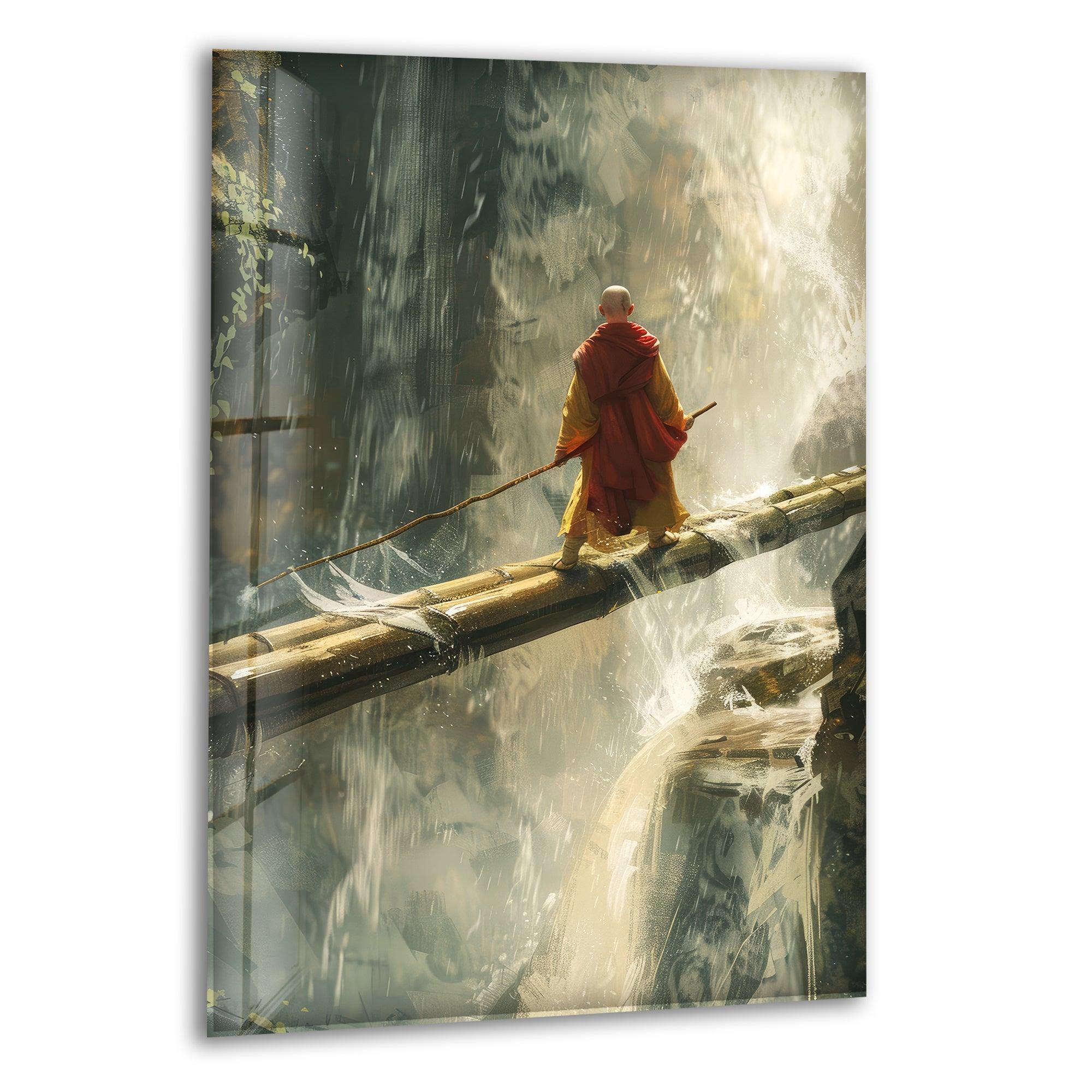 Aang Avatar Glass Wall Art print picture on glass, Tempered Glass Wall Art