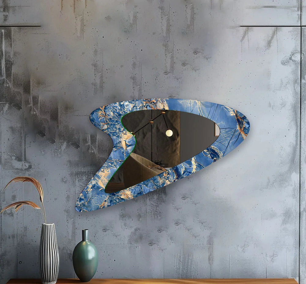 Decorative wall mirror with a minimalist frame to complement both modern and classic interiors