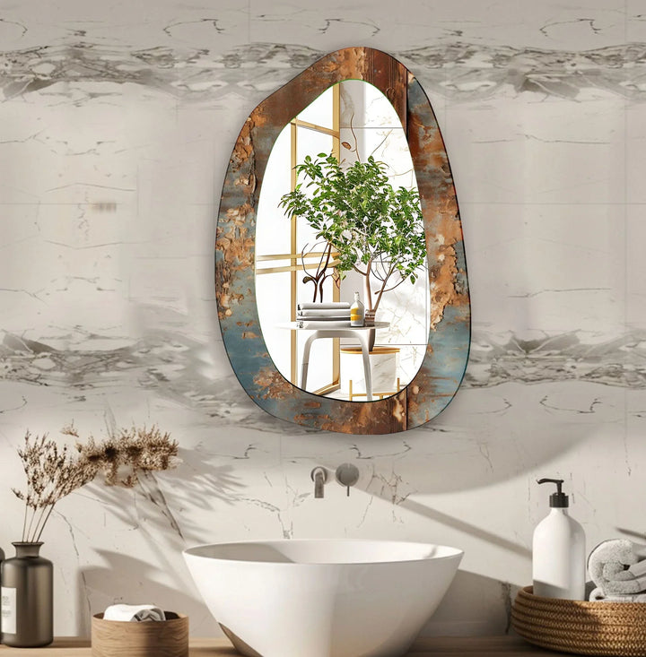 Abstract Decorative Enterway Glass Wall Mirror - MyPhotoStation