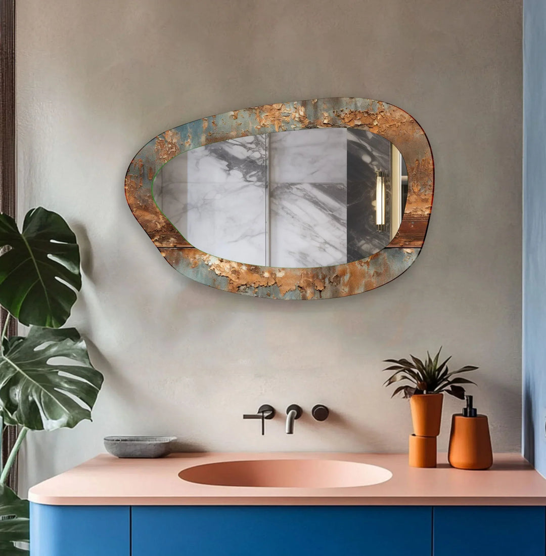 Abstract Decorative Enterway Glass Wall Mirror - MyPhotoStation