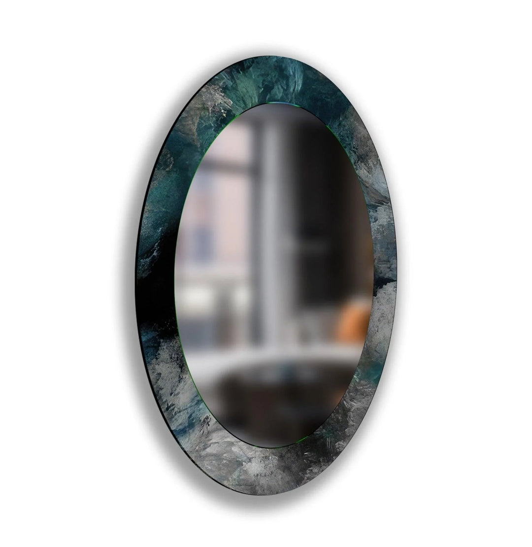 Abstract Oval Wall Mirror - MyPhotoStation