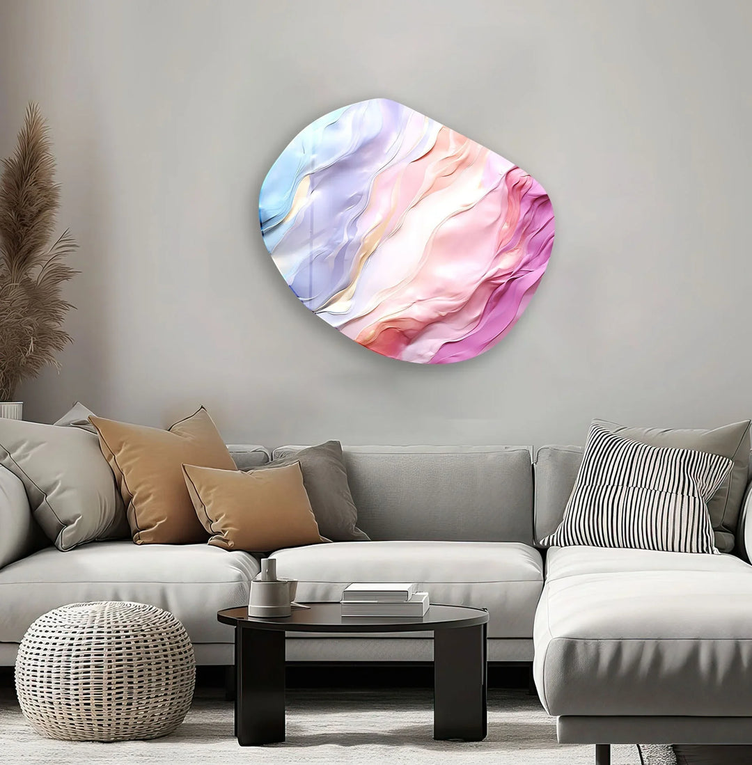 Abstract Pastel Pink Glass Wall Art
, print on glass, glass printed photos