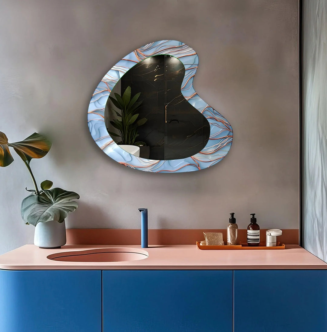 Mirrored wall art showcasing creative shapes and patterns to elevate your wall decor