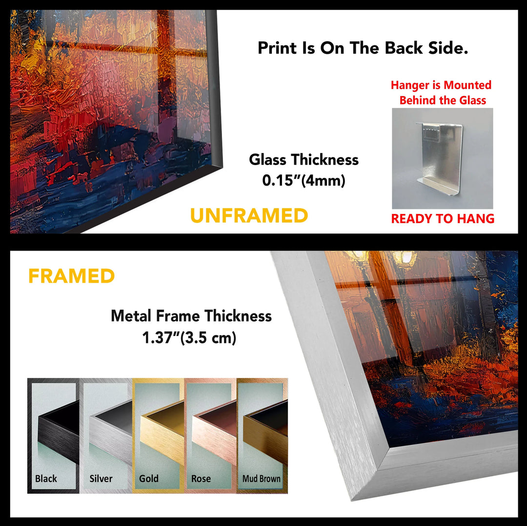 Afremov Forest Art Glass Wall Art - MyPhotoStation