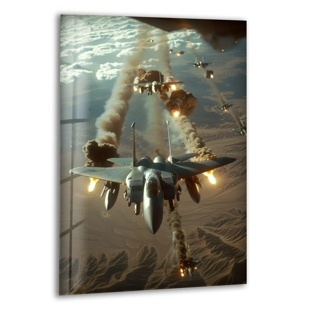 Air Force in their McDonnell Tempered Glass Wall Art - MyPhotoStation