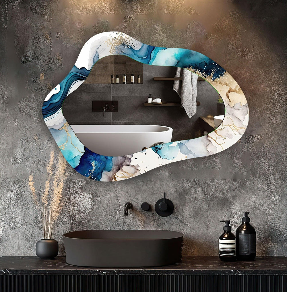 Mirrored wall art offering a creative and reflective statement for contemporary interiors