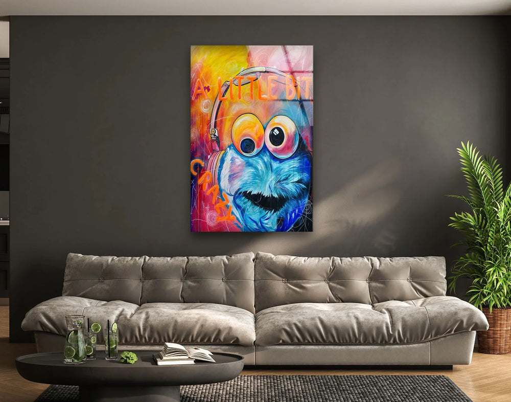 A Little Bit Crazy Glass Wall Art Glass Printing Wall Art, Print photos on glass