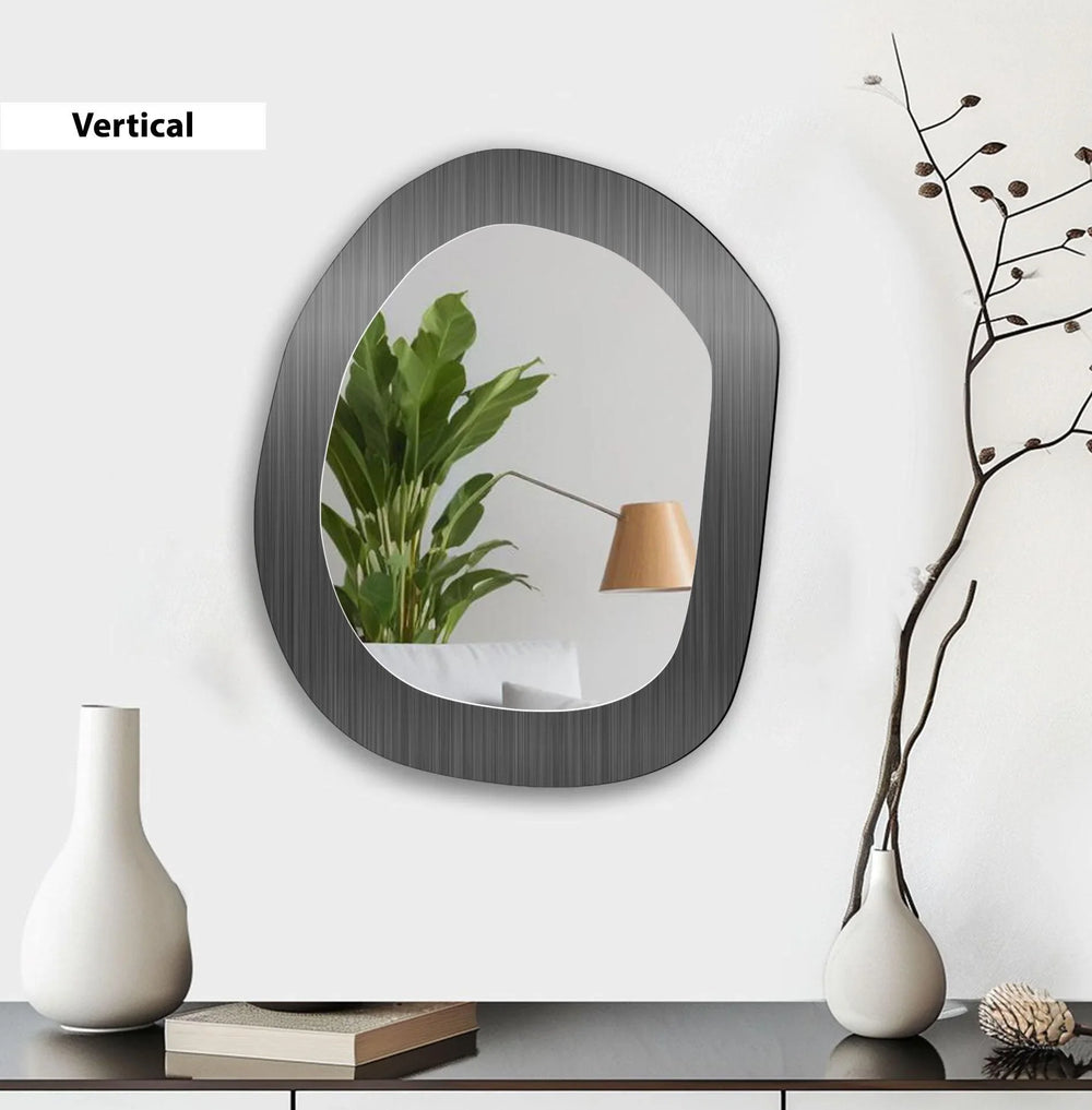 Asymmetric Metallic Wall Mirror - MyPhotoStation