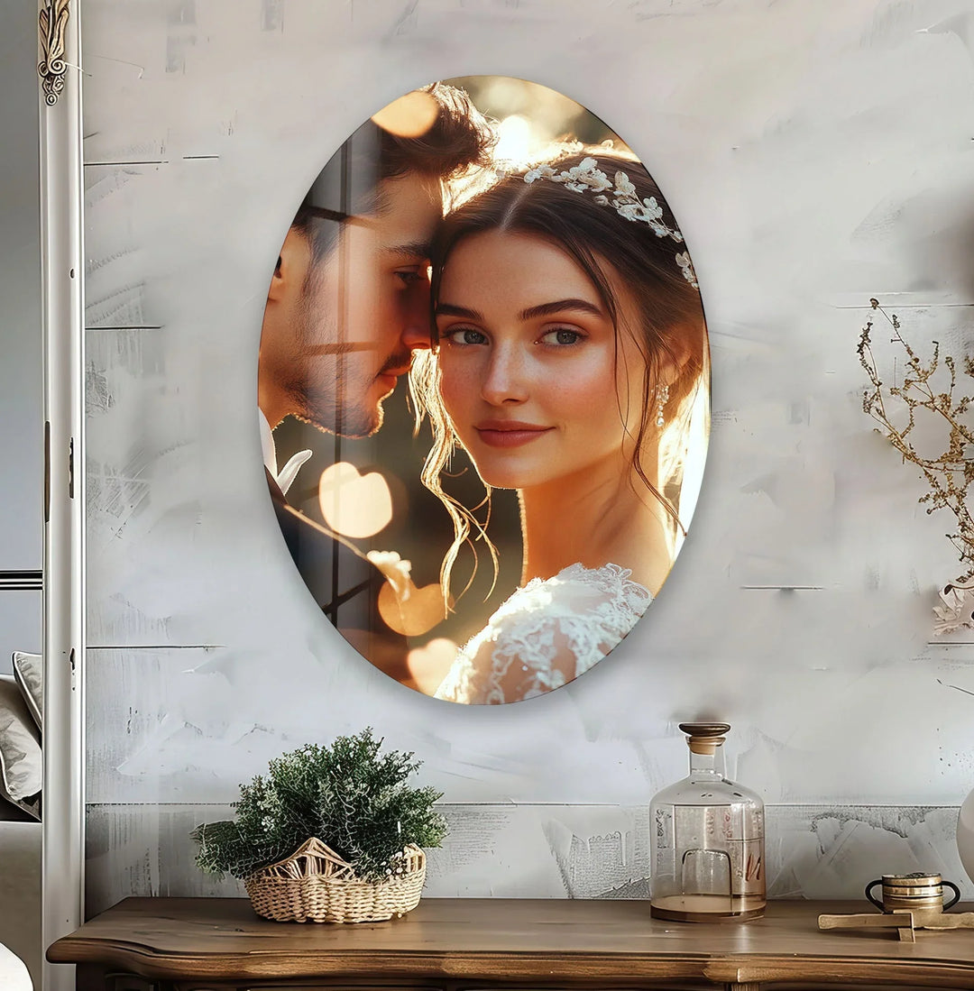 Custom Classic Oval Glass Wall Art - MyPhotoStation