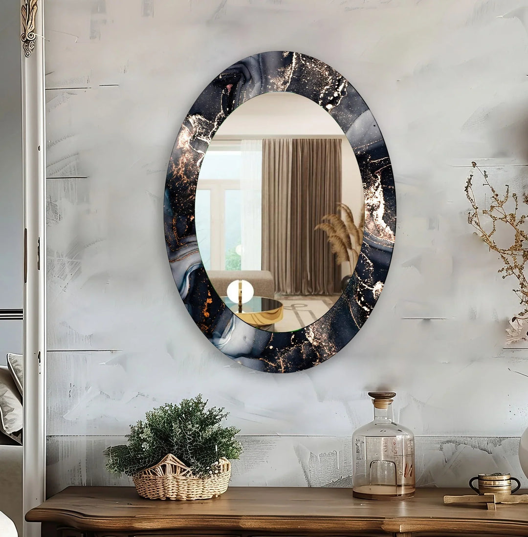 Mirrored wall art with stylish and artistic elements for a bold decor statement
