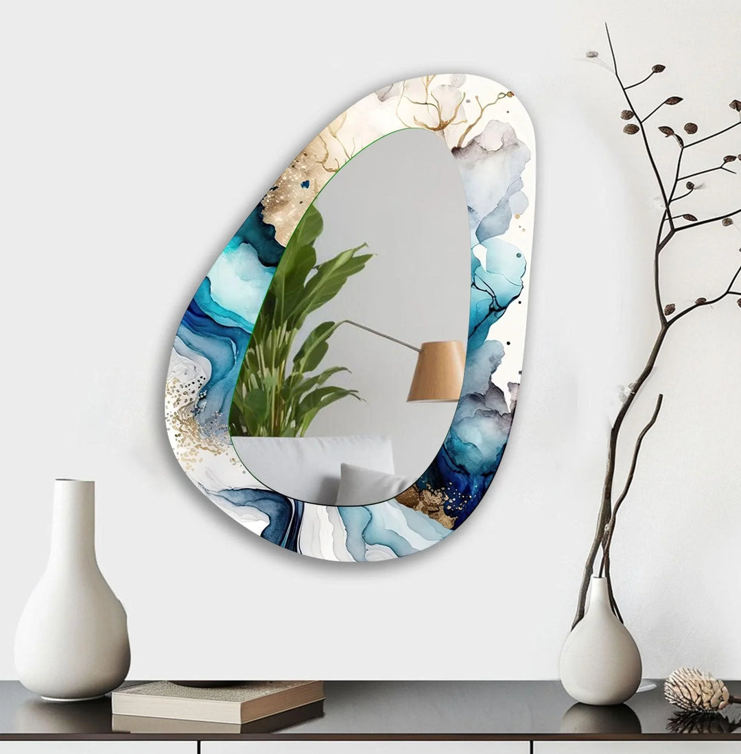 Asymmetrical Modern Wall Mirror - MyPhotoStation
