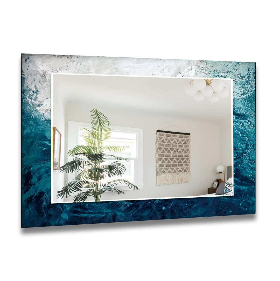 Underwater Design Wall Mirror mirror black