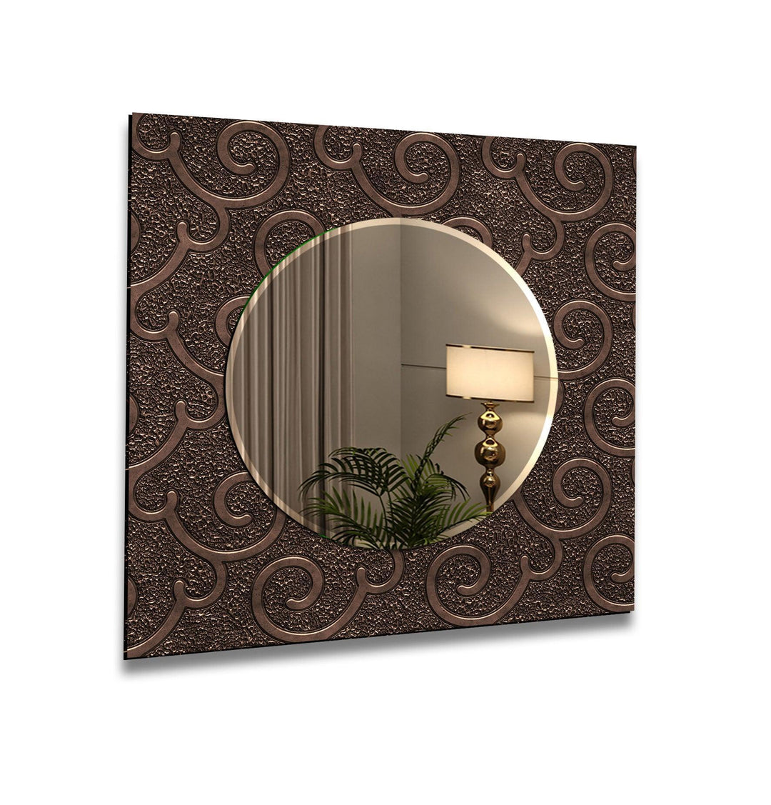 Brown Old Design Wall Mirror Wood Mirror
