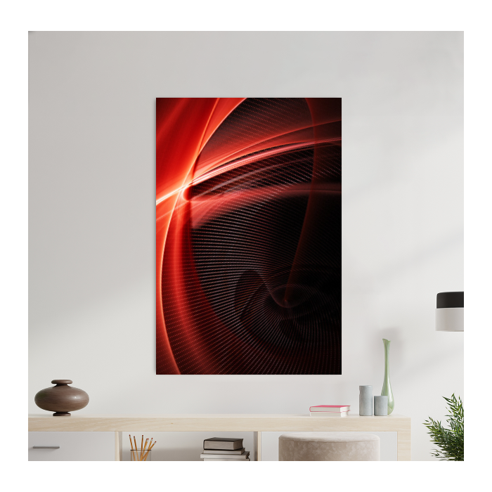 Custom Vertical Rectangular Glass Wall Art