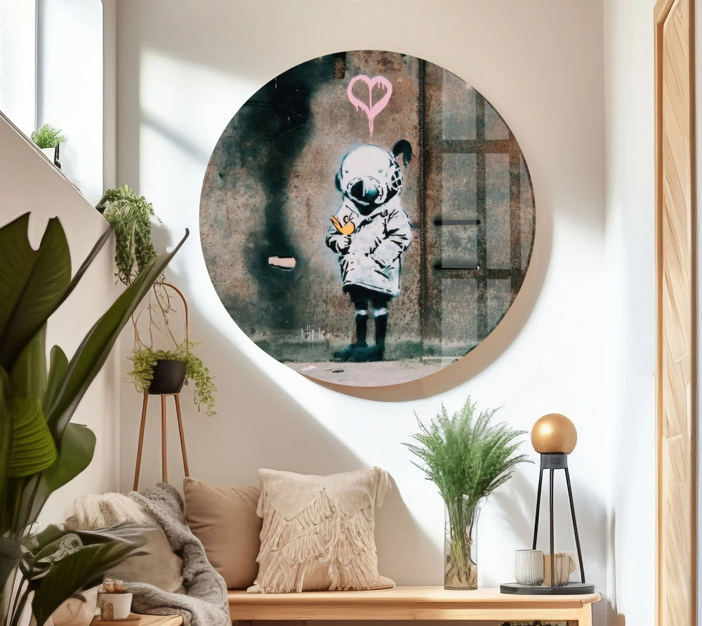 Banksy Tempered Glass Wall Art - MyPhotoStation -