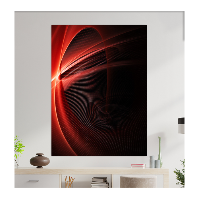 Custom Vertical Rectangular Glass Wall Art