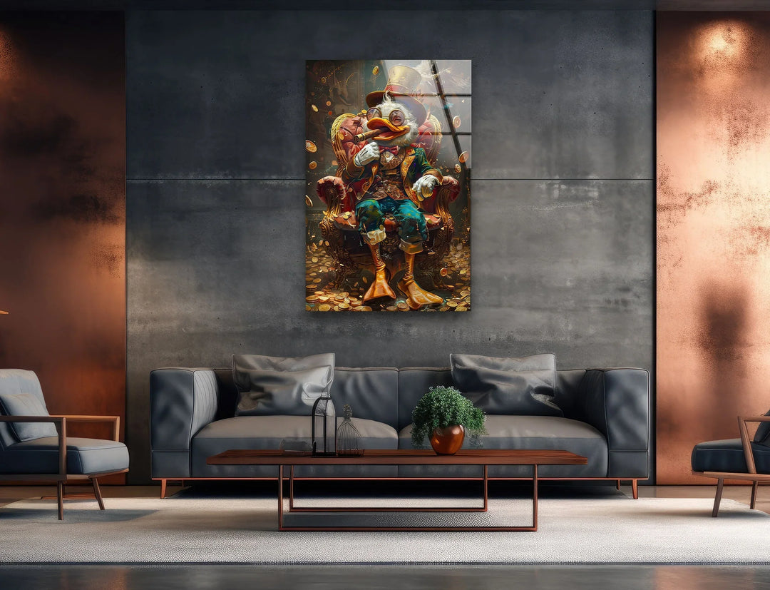 Dagobert Duck Glass Wall Art glass photo prints, glass picture prints