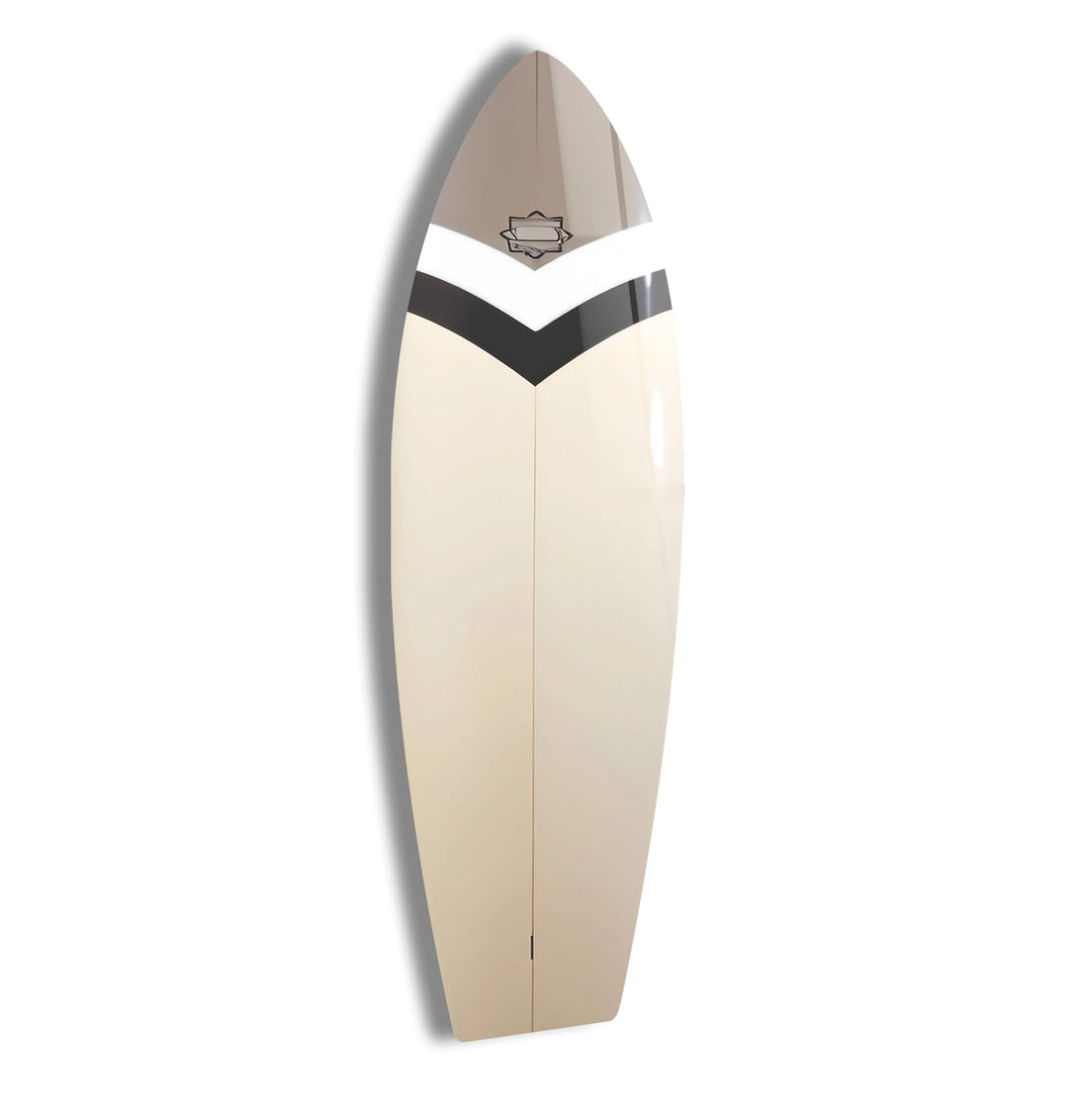 Beige Abstract Surfboard Wall Art - MyPhotoStation
