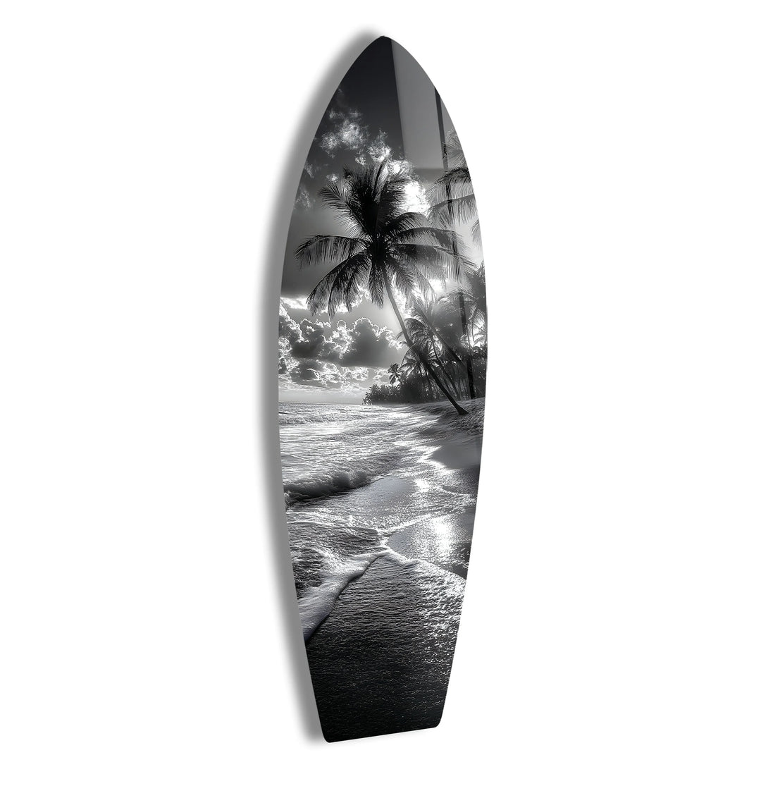 Midnight Tropics Surfboard Wall Art - MyPhotoStation