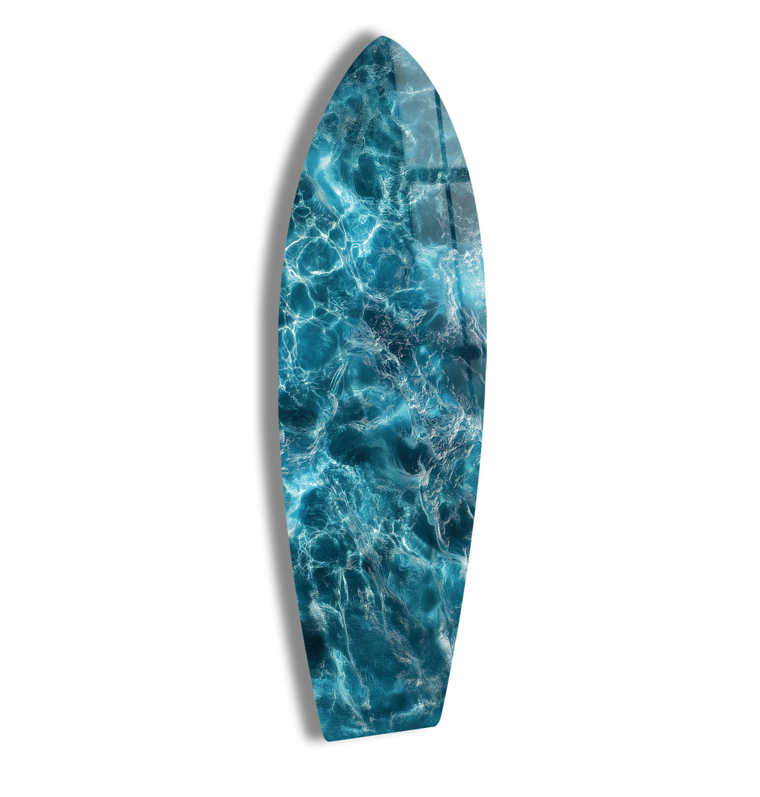 Deep Blue Waters Surfboard Wall Art - MyPhotoStation