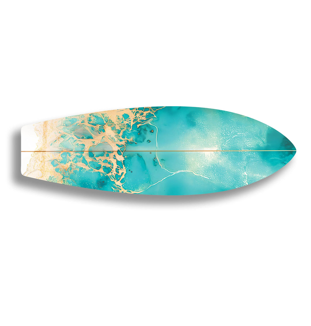 Abstract Sea Wave Surfboard Wall Art - MyPhotoStation
