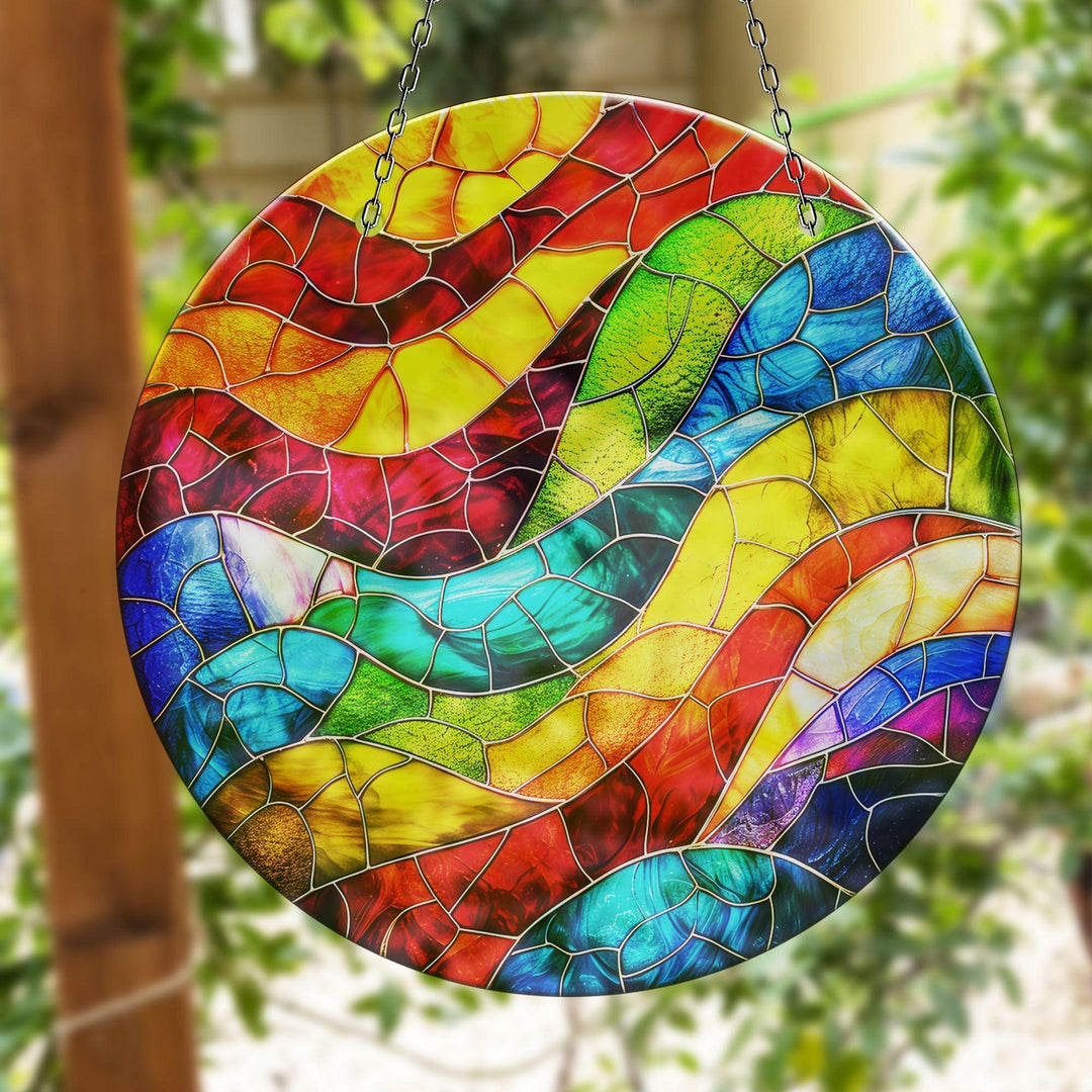 Colored Stained Decor Suncatcher Moon Suncatchers | Myphotostation
