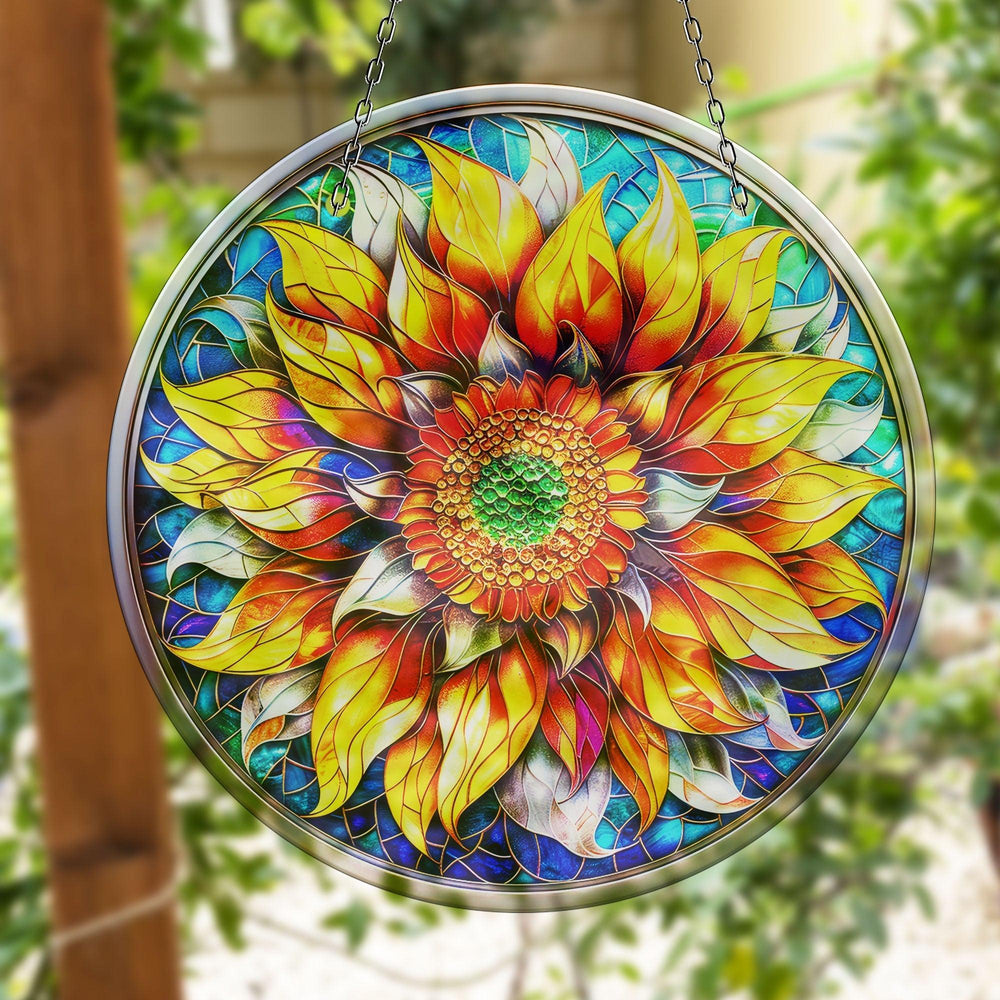 Sunflower Decor Suncatcher Transform Windows with Suncatchers | Myphotostation